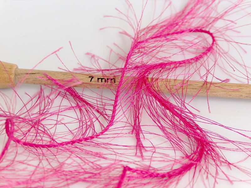 Long Eyelash Yarn - Gypsy Pink – YarnNecklaces