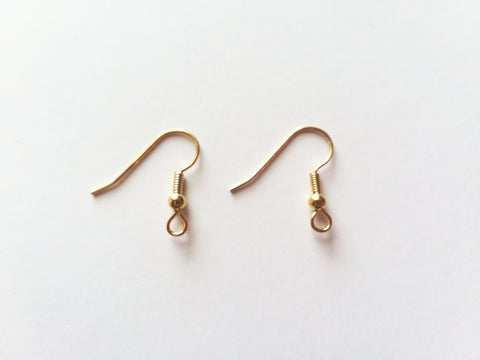 24 Gold Plated Ear Wires