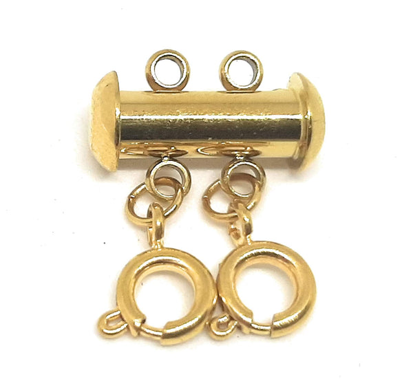 Layered Necklace Clasp - Gold Stainless Steel for 2