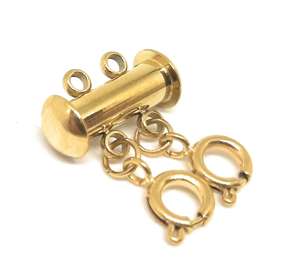 Layered Necklace Clasp - Gold Stainless Steel for 2