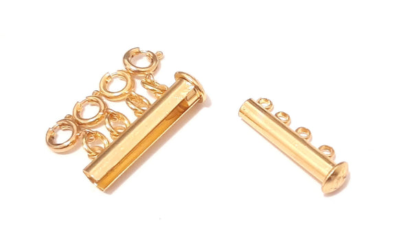 Layered Necklace Clasp - Gold Stainless Steel for 4