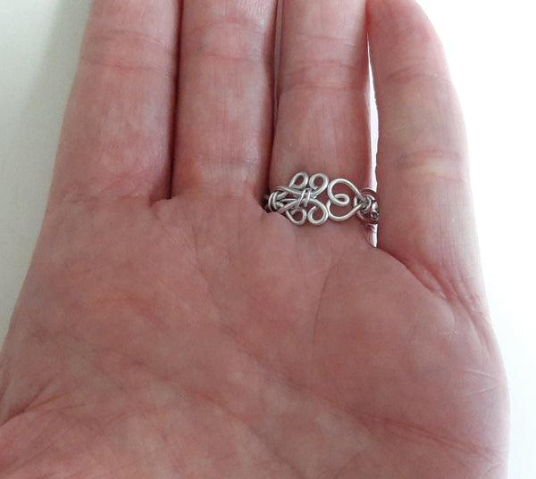 Adjustable Wire Wrapped Birthstone Ring - October Tourmaline