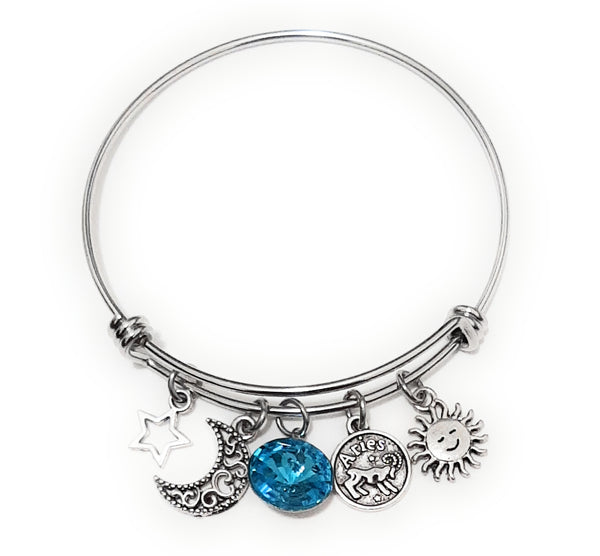 Zodiac Charm Expandable Bracelet - March Aries (Mar. 21-Mar. 31)
