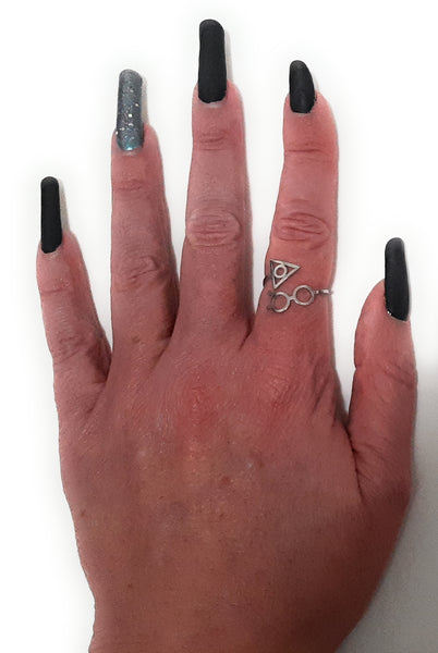 Yarn Tension Ring HP Wizard | Made of Stainless Steel | Adjustable | Beginner Crocheting Gift