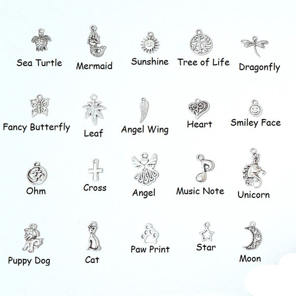 CHOOSE YOUR CHARM-Crocheted Trellis Ladder Yarn Bracelet Color Confetti