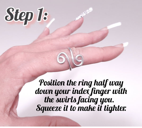 Handmade Crochet Tension Ring | Wire Wrapped Knitting or Crochet Tool | Crochet Gifts and Accessories