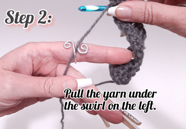 Handmade Crochet Tension Ring | Wire Wrapped Knitting or Crochet Tool | Crochet Gifts and Accessories