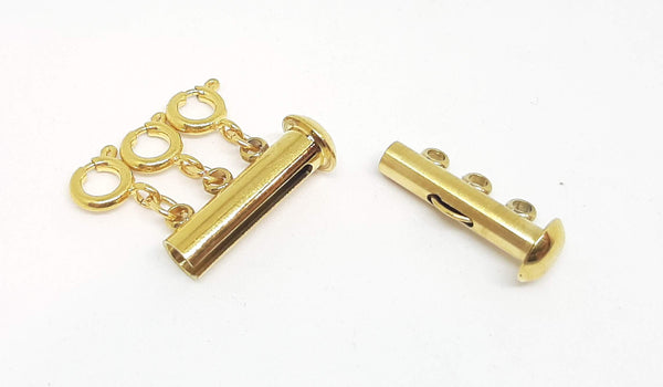Layered Necklace Clasp - Gold Stainless Steel for 3