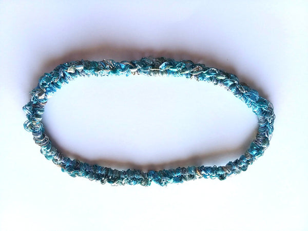 Crocheted Trellis Yarn Stretchy Headband - 17 Color Choices