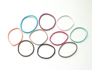 10 Stretchy Hair Elastics for Making Crocheted Hair Ties or Scrunchies