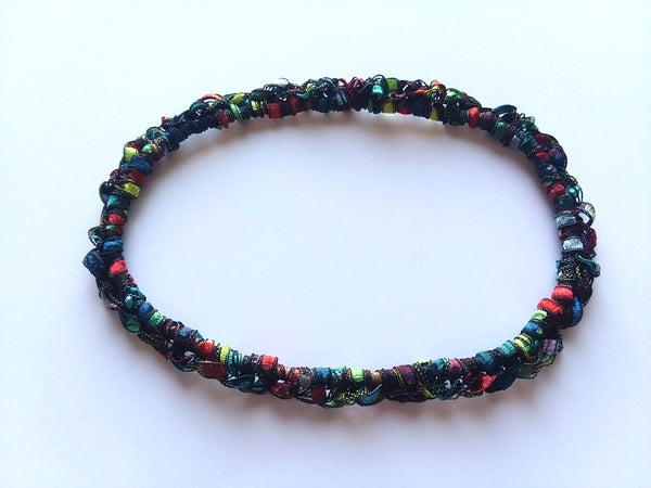 Crocheted Trellis Yarn Stretchy Headband - 17 Color Choices