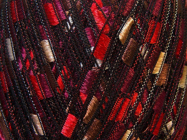 Trellis Ladder Yarn - Berry Truffle