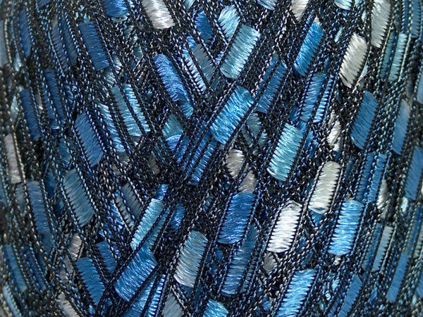 Trellis Ladder Yarn - Ocean Blue
