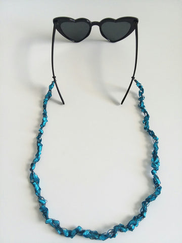 Crocheted Trellis Ladder Yarn Eyeglasses/Sunglasses Necklace Strap