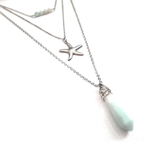Gemstone & Charm Layered Necklaces Sets