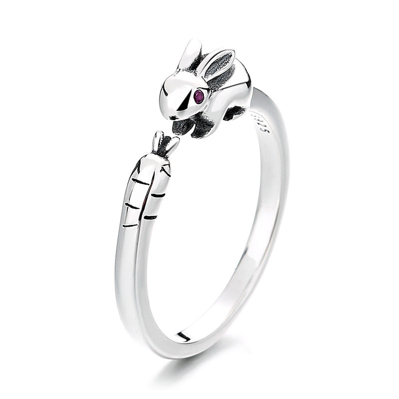 NEW offers 925 Silver Rabbit Adjustable Ring