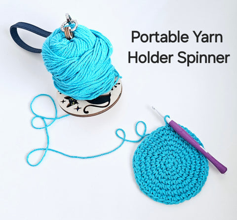 Portable Yarn Holder Spinning Wrist Hanger for Yarn Storage Holder Prevents Yarn Tangles Gift for Crocheter or Knitter Tools for Travel