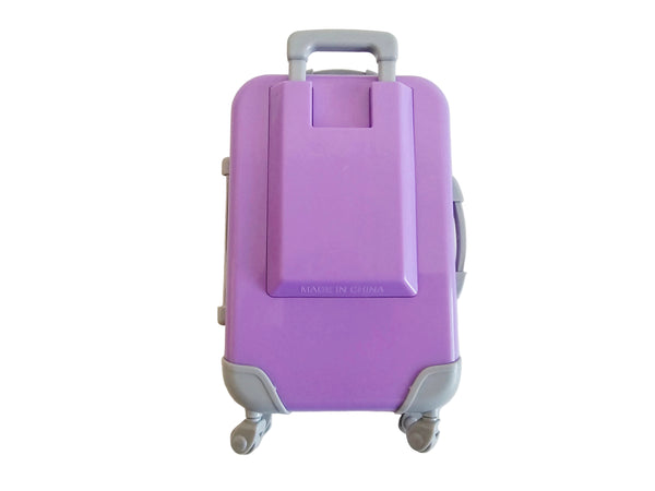 Crochet & Knitting Travel Notions Kit in Mini Suitcase Gift Box Portable Tool Set with Stitch Markers Scissors Tape Measure and Tension Ring