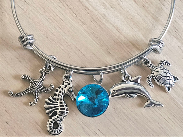 Expandable Charm Bracelet - Sea Life