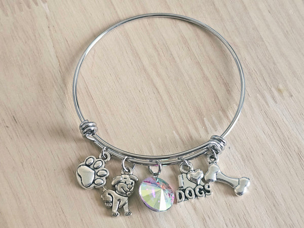 Expandable Charm Bracelet - Dog