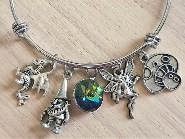 Expandable Charm Bracelet - Magical Mushroom