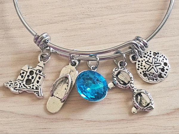 Expandable Charm Bracelet - Beach Day