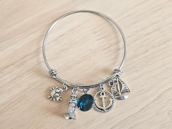 Expandable Charm Bracelet - Nautical