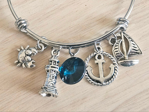 Expandable Charm Bracelet - Nautical