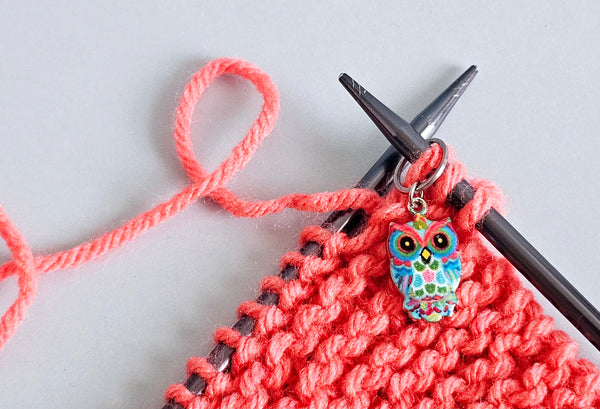 6 Colorful Owl Stitch Markers Set Knitting Crochet Enamel Charms Cute Animal No Snag Progress Keepers Locking Stitch Counter Place Marker