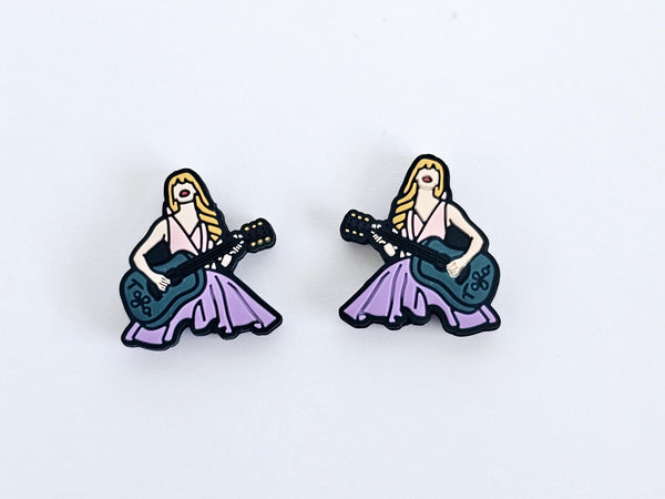 Pop Star Taylor Knitting Point Protectors Halloween Stitch Stopper Cap Silicone Bead Needle Cover Accessories Gifts for Swifty Knitter