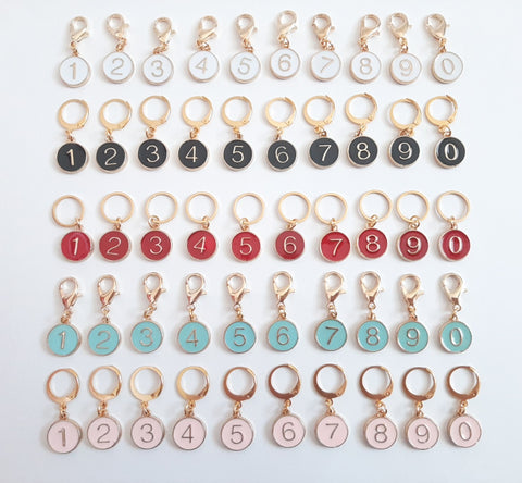 10pc Number Counting Stitch Markers for Crochet and Knitting