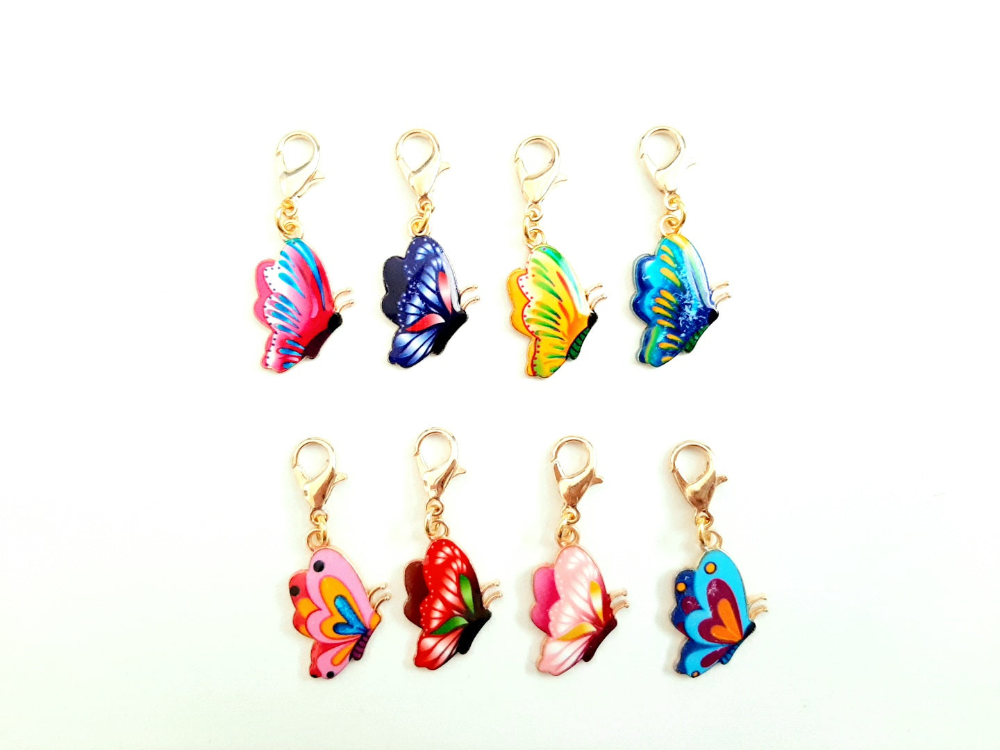 Stitch Markers Fancy Colorful Butterflies for Crochet and Knitting Set of 4 Detachable Place Marker Yarn Gifts Accessories