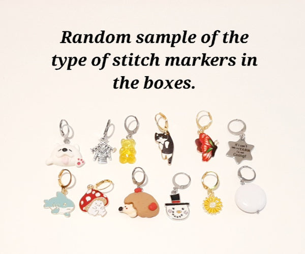 Countdown to Christmas Advent Calendar 12 Stitch Markers for CROCHETERS or KNITTERS