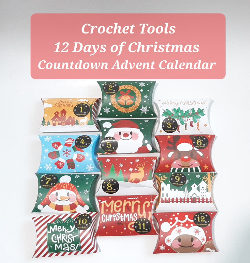 Countdown to Christmas Advent Calendar for Crocheters 12 Boxes