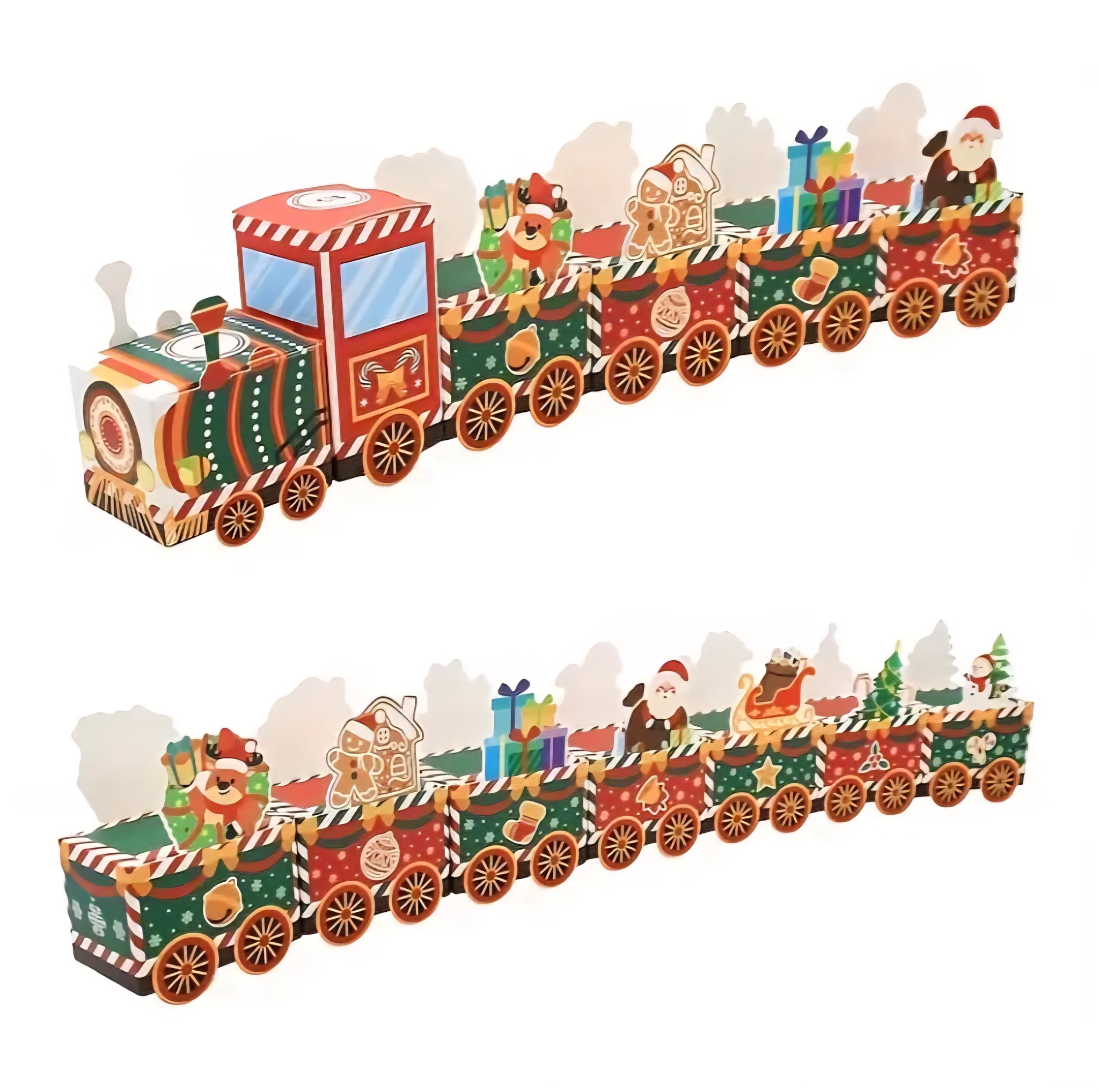 Train Advent Calendar Empty 24 Box Set DIY Make your own Countdown to Christmas Calendar December 1-24 Holiday Themed Numbered Boxes Blind Box