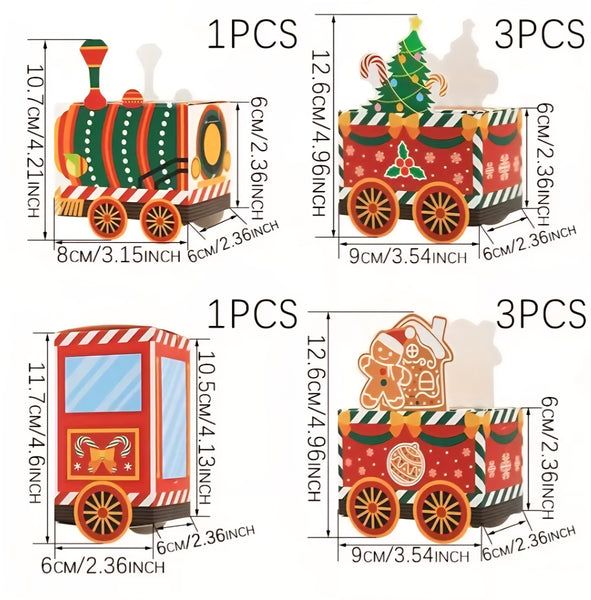 Train Advent Calendar Empty 24 Box Set DIY Make your own Countdown to Christmas Calendar December 1-24 Holiday Themed Numbered Boxes Blind Box