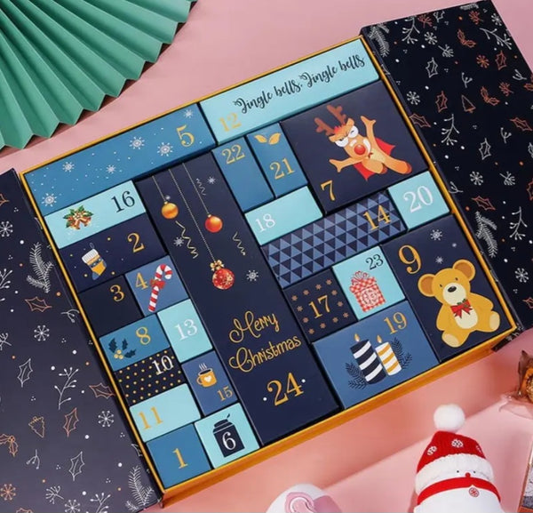 Advent Calendar 24 Box Set Empty DIY Make your own Countdown to Christmas Calendar  Holiday Themed Numbered Boxes Blind Box