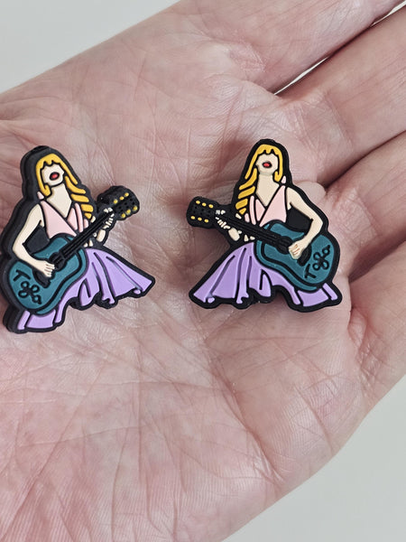 Pop Star Taylor Knitting Point Protectors Halloween Stitch Stopper Cap Silicone Bead Needle Cover Accessories Gifts for Swifty Knitter