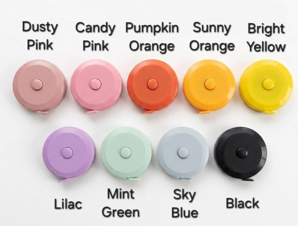 Retractable Measuring Tape 60in 150cm Choose your color Tape Measure for Crochet, Knit, Sewing, Crafting Tools, Pocket Tape Measure