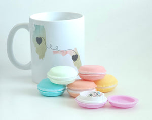 Macaron Storage Container Small Cookie Case Ring Box Pill Box Small Storage for Beads Trinkets Notions Macaroon Case Tiny Storage Container