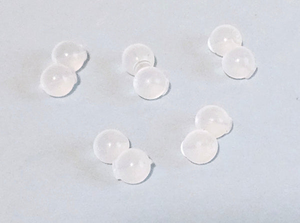 Non-Poking Resin Ball Earring Backs Secure Comfort Fit Silicone Backings Safe for Sleeping Rubber No Poking Earring Stopper for Stud 5 Pairs