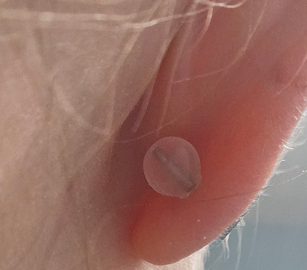 Non-Poking Resin Ball Earring Backs Secure Comfort Fit Silicone Backings Safe for Sleeping Rubber No Poking Earring Stopper for Stud 5 Pairs