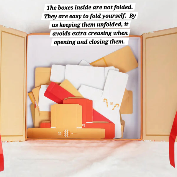 Advent Calendar 24 Box Set Empty DIY Make your own Countdown to Christmas Calendar  Holiday Themed Numbered Boxes Blind Box