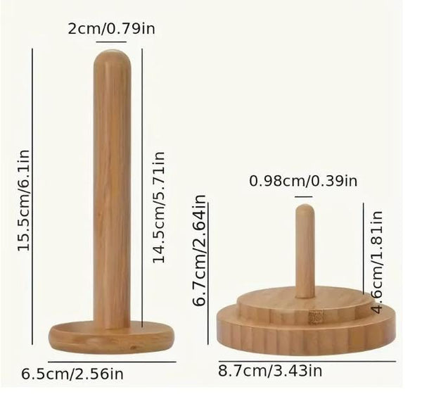 Spinning Yarn Holder Bamboo Wooden Spinner Yarn Rotating Spool Prevents Yarn Tangles Gift for Crocheter or Knitter Yarn Tools