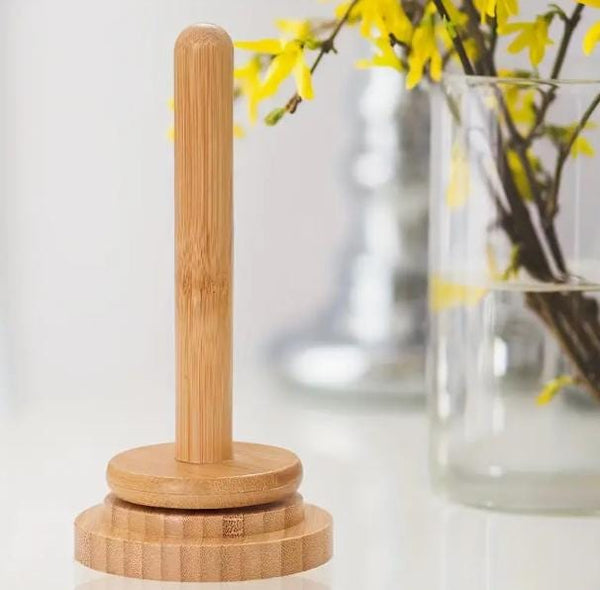 Spinning Yarn Holder Bamboo Wooden Spinner Yarn Rotating Spool Prevents Yarn Tangles Gift for Crocheter or Knitter Yarn Tools