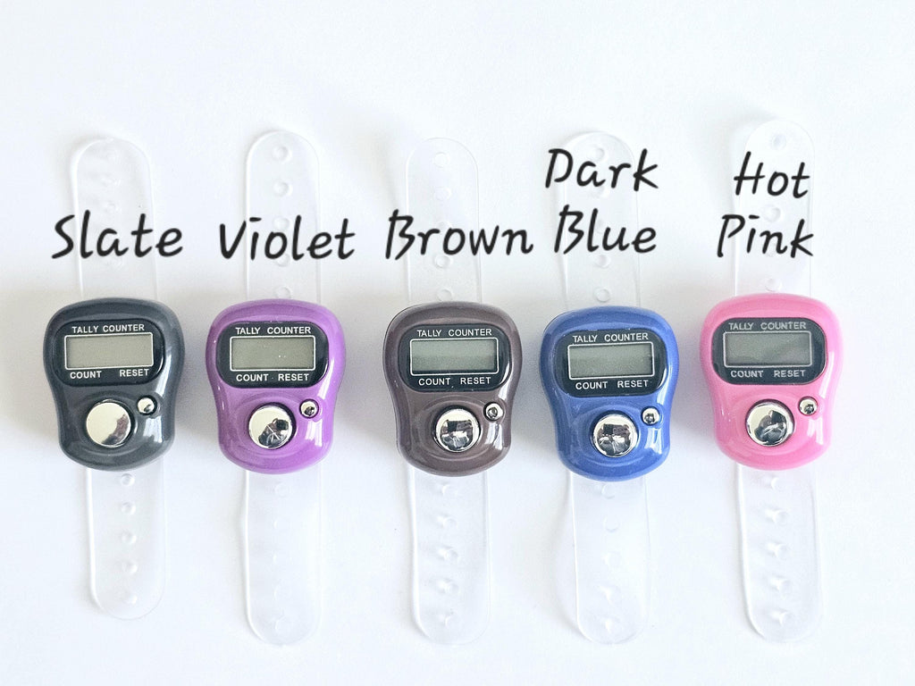 Digital Row Counter Ring Adjustable Size for Crochet and Knitting Stit ...