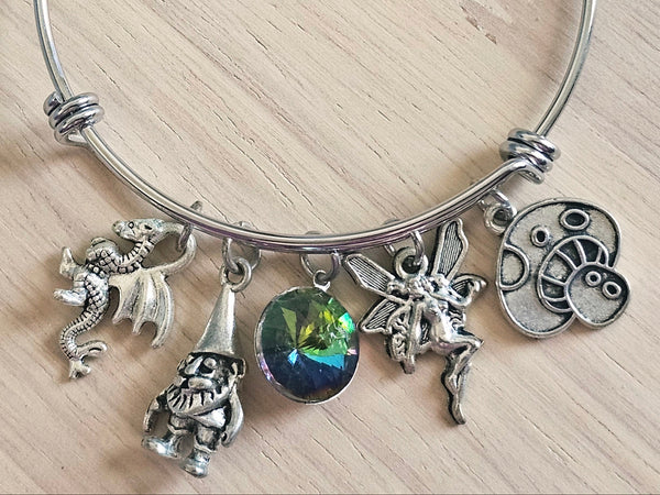 Expandable Charm Bracelet - Magical Mushroom