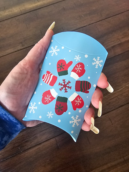 12 Day Advent Calendar Empty Pillow Box Set DIY Make your own Countdown to Christmas Calendar Holiday Themed Numbered Boxes Blind Box