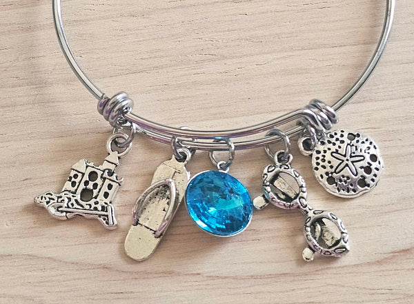Expandable Charm Bracelet - Beach Day