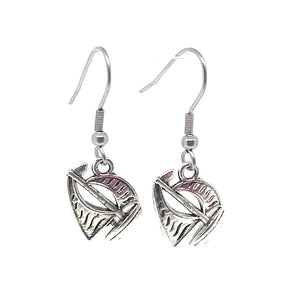 Sail Boat Charm Dangle Earrings with Stainless Steel Ear Wires